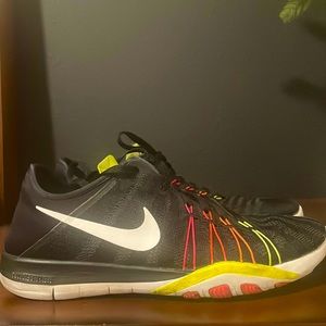 Nike shoes black and neon